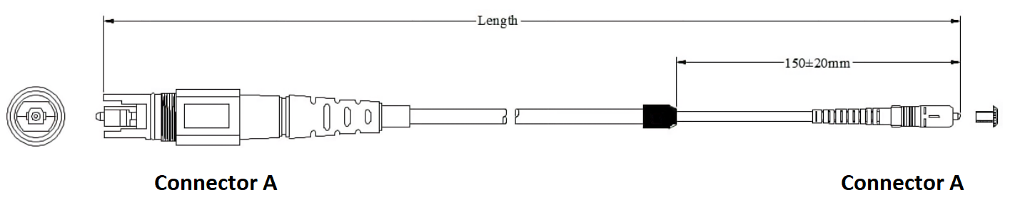 alt pre connectorized fiber optic cable(1) Cable de fibra óptica preconectorizado alternativo(1)