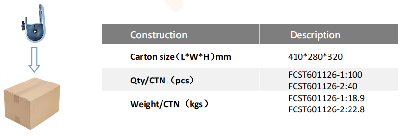 FCST601126 J Type Suspension Clamp For ADSSOPGW Cable (4) FCST601126 J Tipo de abrazadera de suspensión para el cable ADSSOPGW (4)