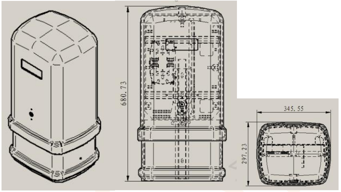 FCST090104 Fiber Distribution Pedestal (9) Pedestal de distribución de fibra FCST090104 (9)
