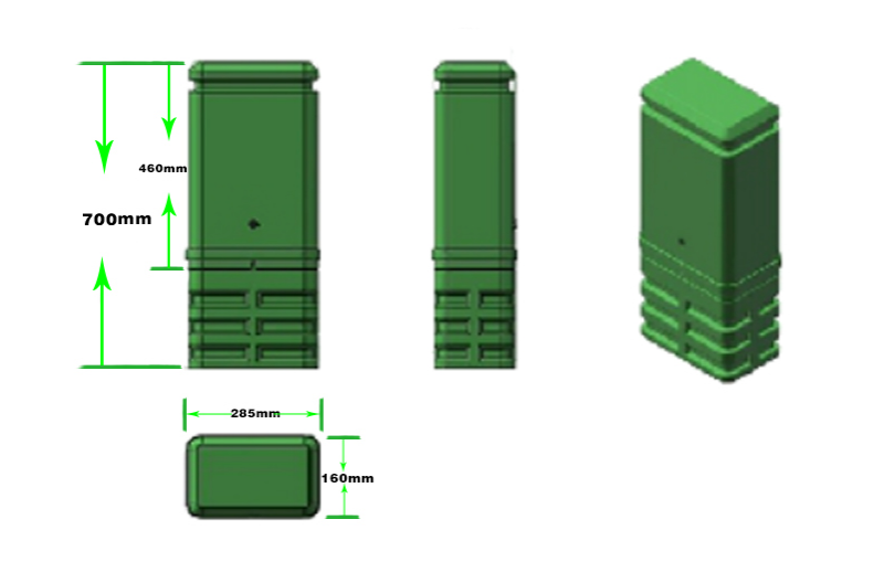 FCST090101 Fiber Distribution Pedestal (8) FCST090101 Pedestal de distribución de fibra (8)