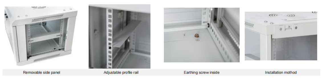 FCST04401 Wall Mount Rack (11) Rack de montaje en pared FCST04401 (11)