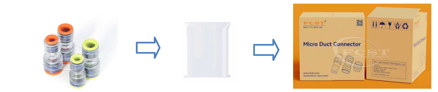 Embalaje de reductores de micro conducto