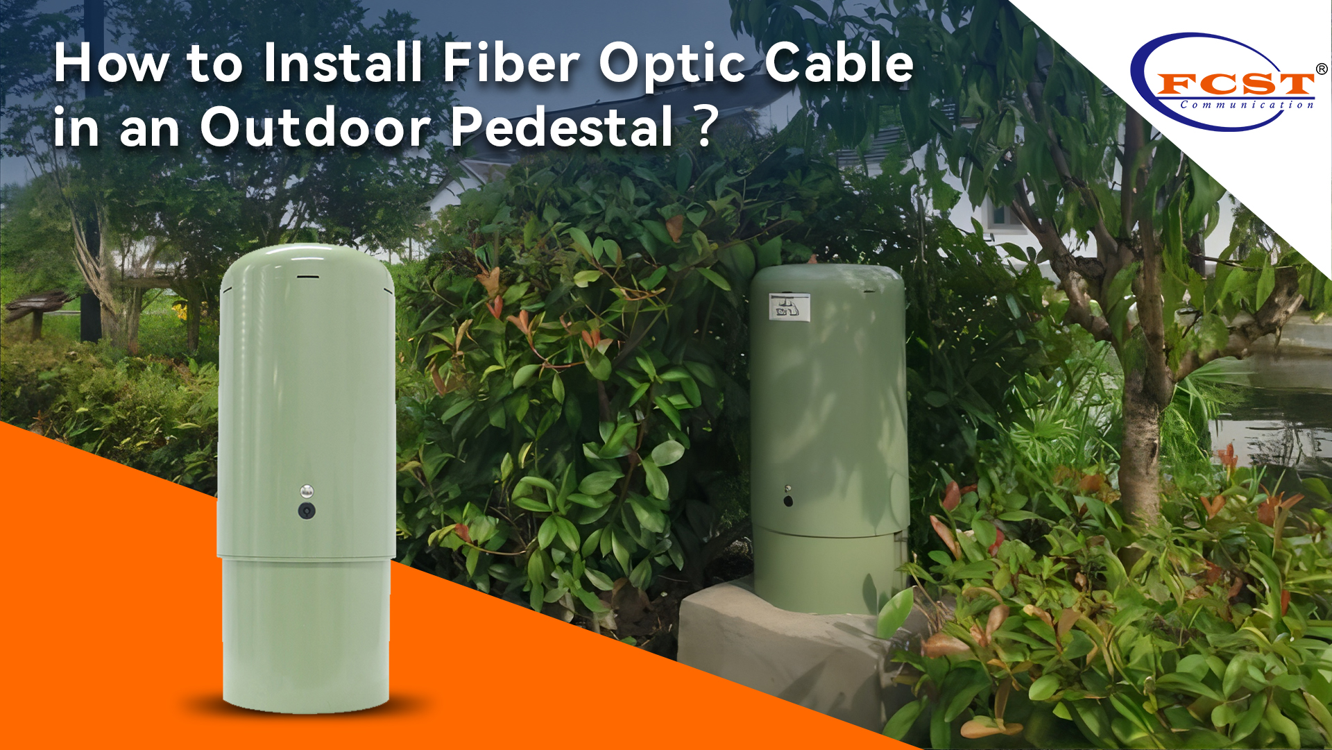 Cómo instalar el cable de fibra óptica en un pedestal al aire libre