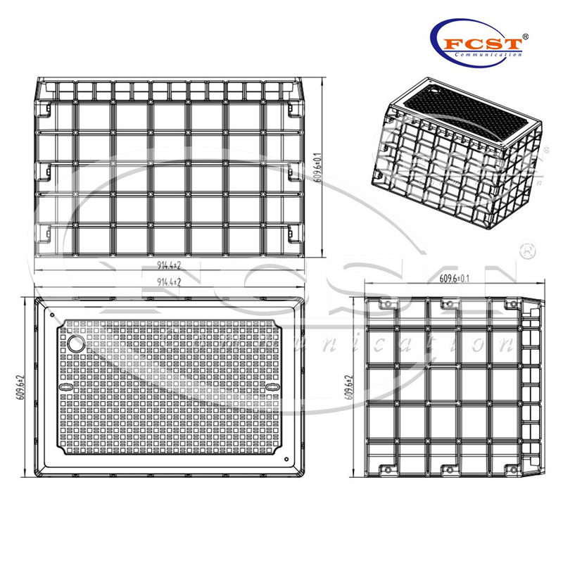 FCST-TH-SMC06 SMC BMC Telecom Manhole Chamber Servicios personalizados