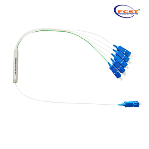 1x5 1x9 1x17 divisor de fibra PLC desigual para la red FTTH