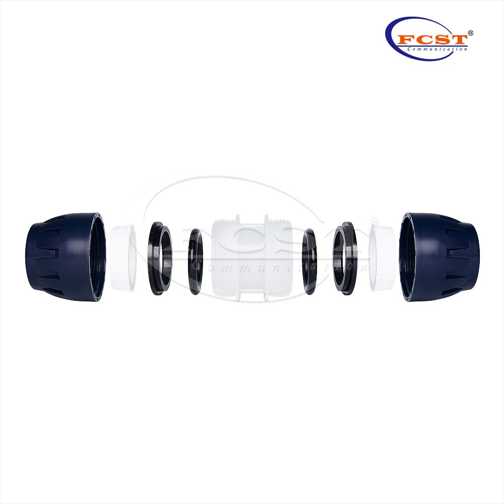 Acoplador de tubería de núcleo de silicio HDPE (YX, FCST-ers25 ~ 50 mm)