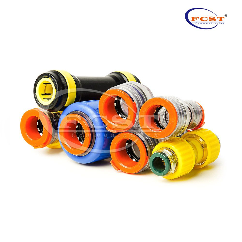 Conector de microducto al por mayor para acoplador de microducto de instalación de cable de fibra de soplado de aire