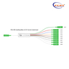 1x5 1x9 1x17 divisor de fibra PLC desigual para la red FTTH