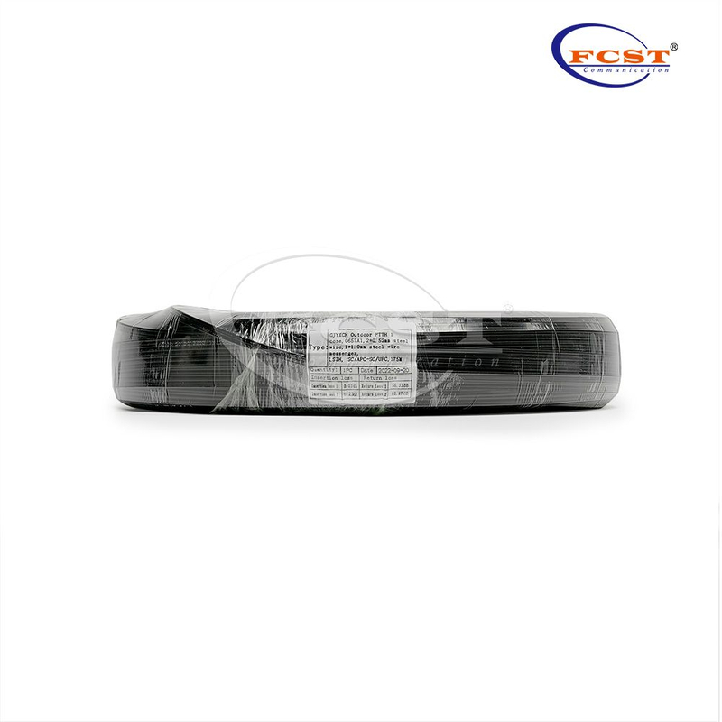 Cable de bajada de fibra preconectorizado (cable flexible y de conexión) 