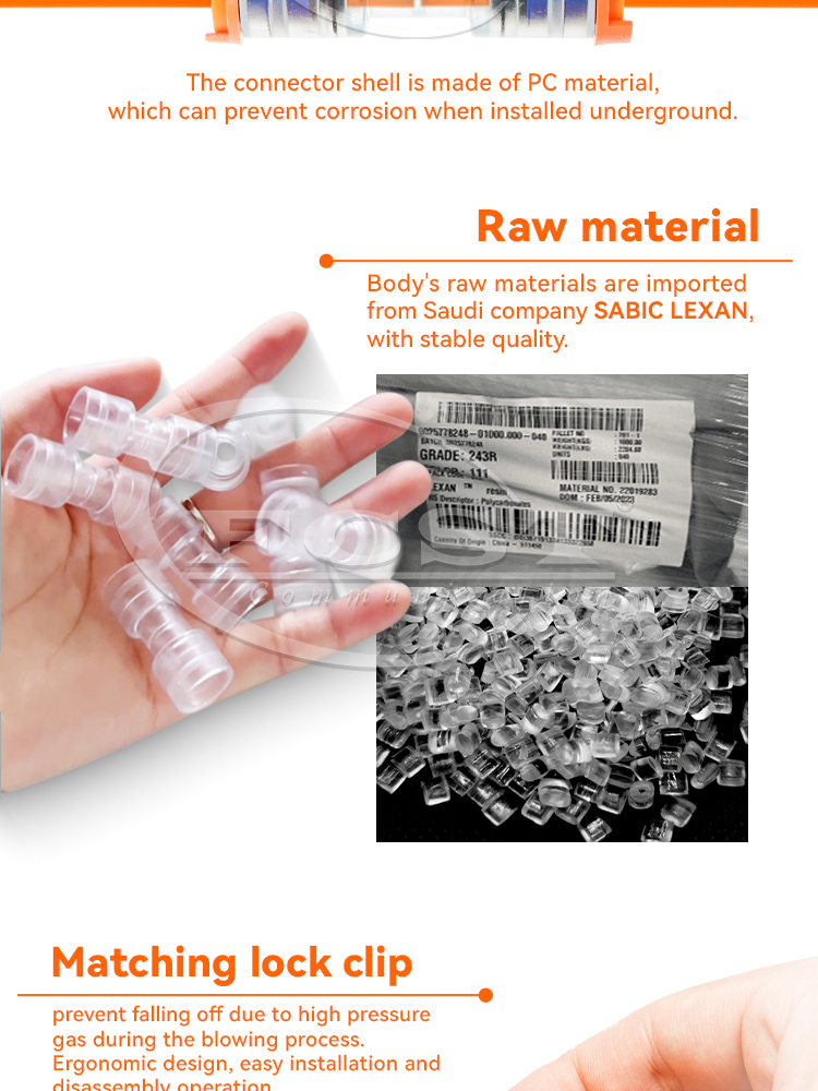 Microducto alt Materia prima del acoplador recto03