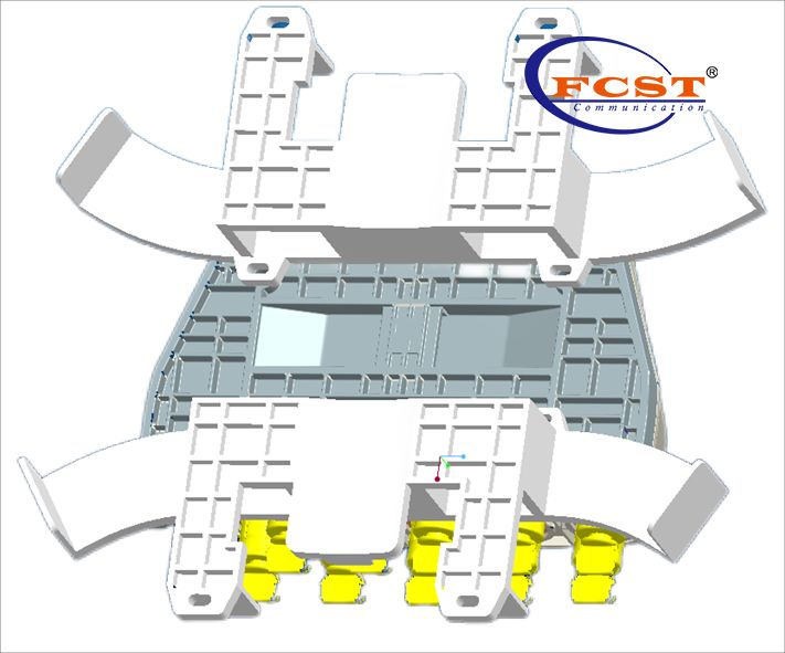 Caja de terminal de acceso de fibra de conector FCST02285-J