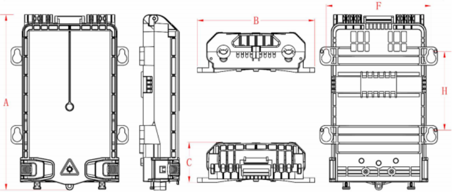 caja de terminal de acceso a fibra