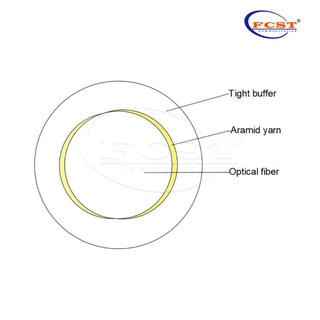 Fibra tampón ajustada curada con UV FCST 0,35 mm ± 0,02 mm