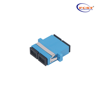 SCUPC TO SCUPC DUPLEX Single Modo Fiber Fiber Optic Adapter Couptor con brida
