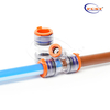 Conector de ajuste de micropiáctoos HDPE