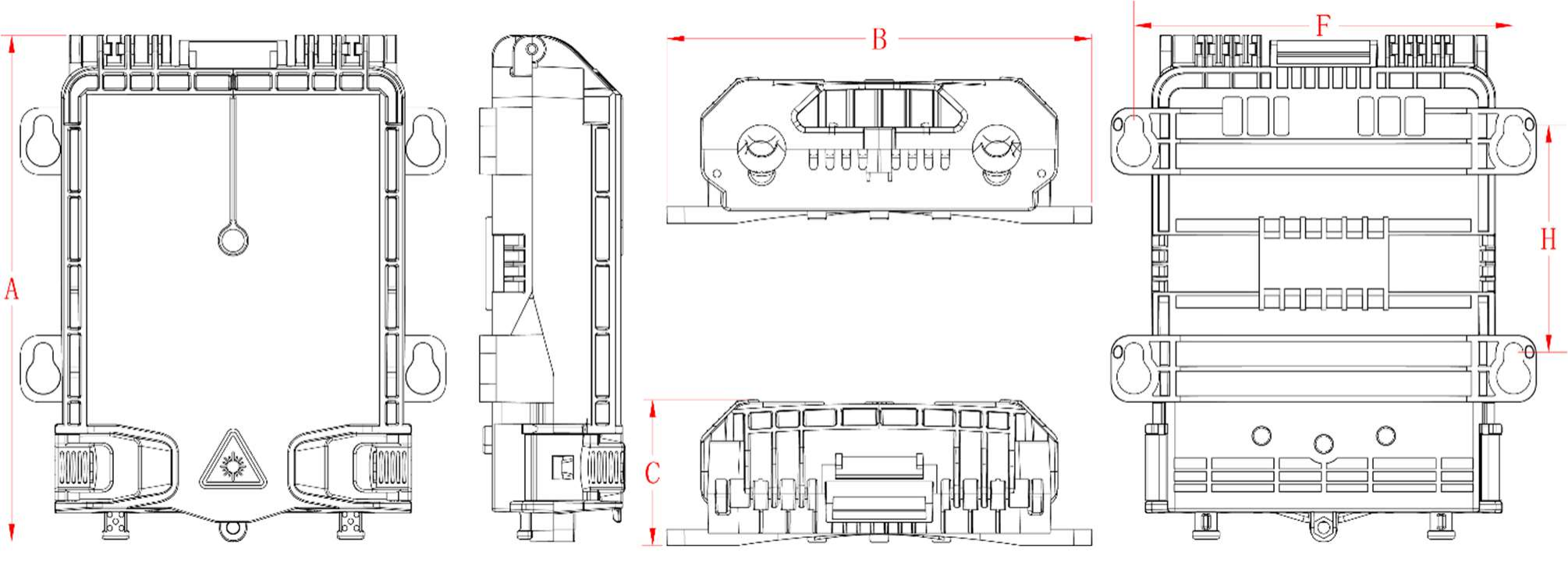caja de terminal de fibra