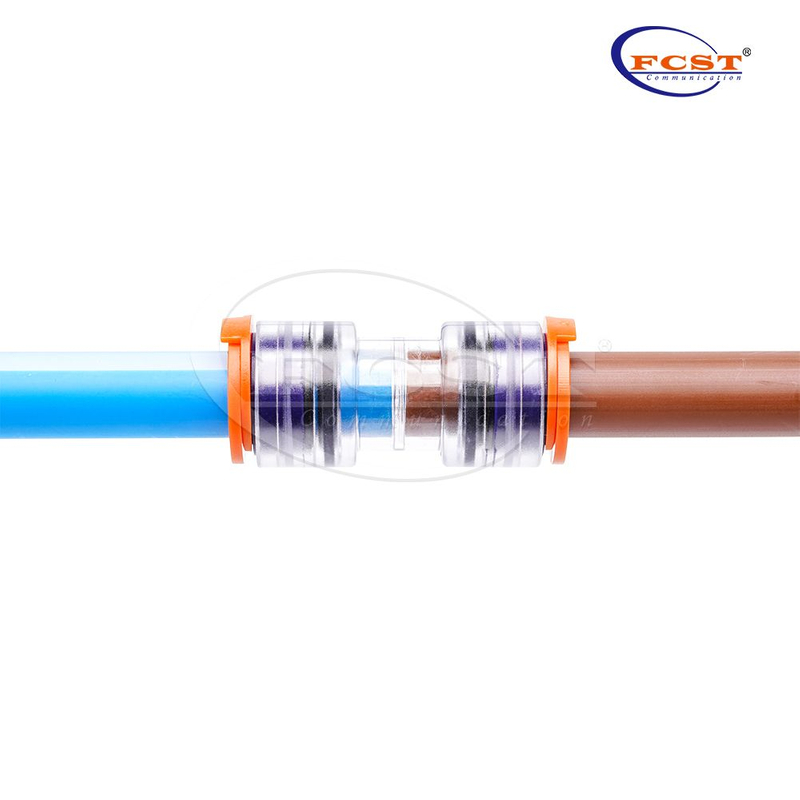 Conector recto de microducto FCST-ERPU IP68 para microductos de 3-25 mm