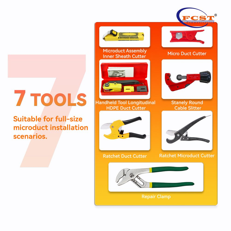 Kit de herramientas para cortador de microductos FCST23 HDPE y LSZH