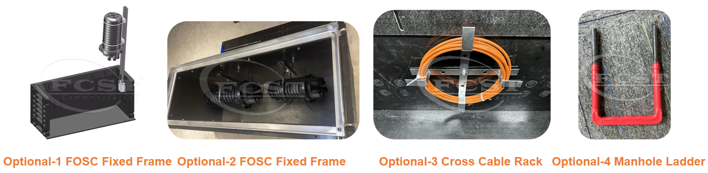 alt C&aacute;mara de registro de telecomunicaciones Accesorios opcionales