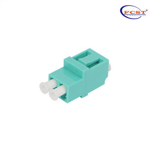 LCUPC a LCUPC OM3OM4 Duplex Modo único adaptador de fibra óptica