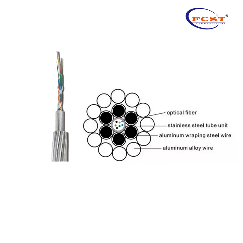 Cable de fibra OPGW de tubo de tubo de acero inoxidable de acero inoxidable FCST-AL