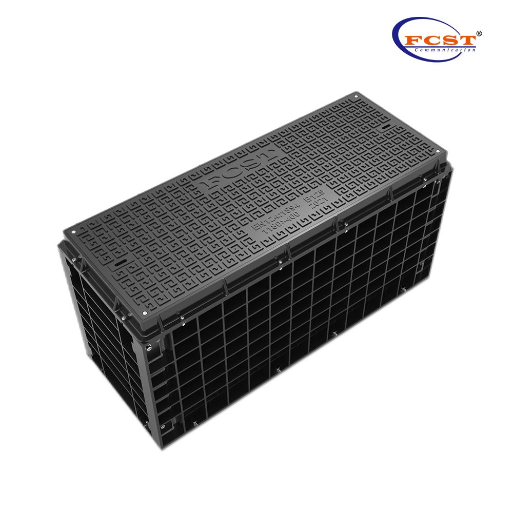 Caja de cámara de manejo de plástico directo reforzado con plástico directo para energía eléctrica y drenaje de carreteras municipales y agua y telecomunicaciones