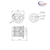 FCST012236-A Fiber Optic Splice Cierre