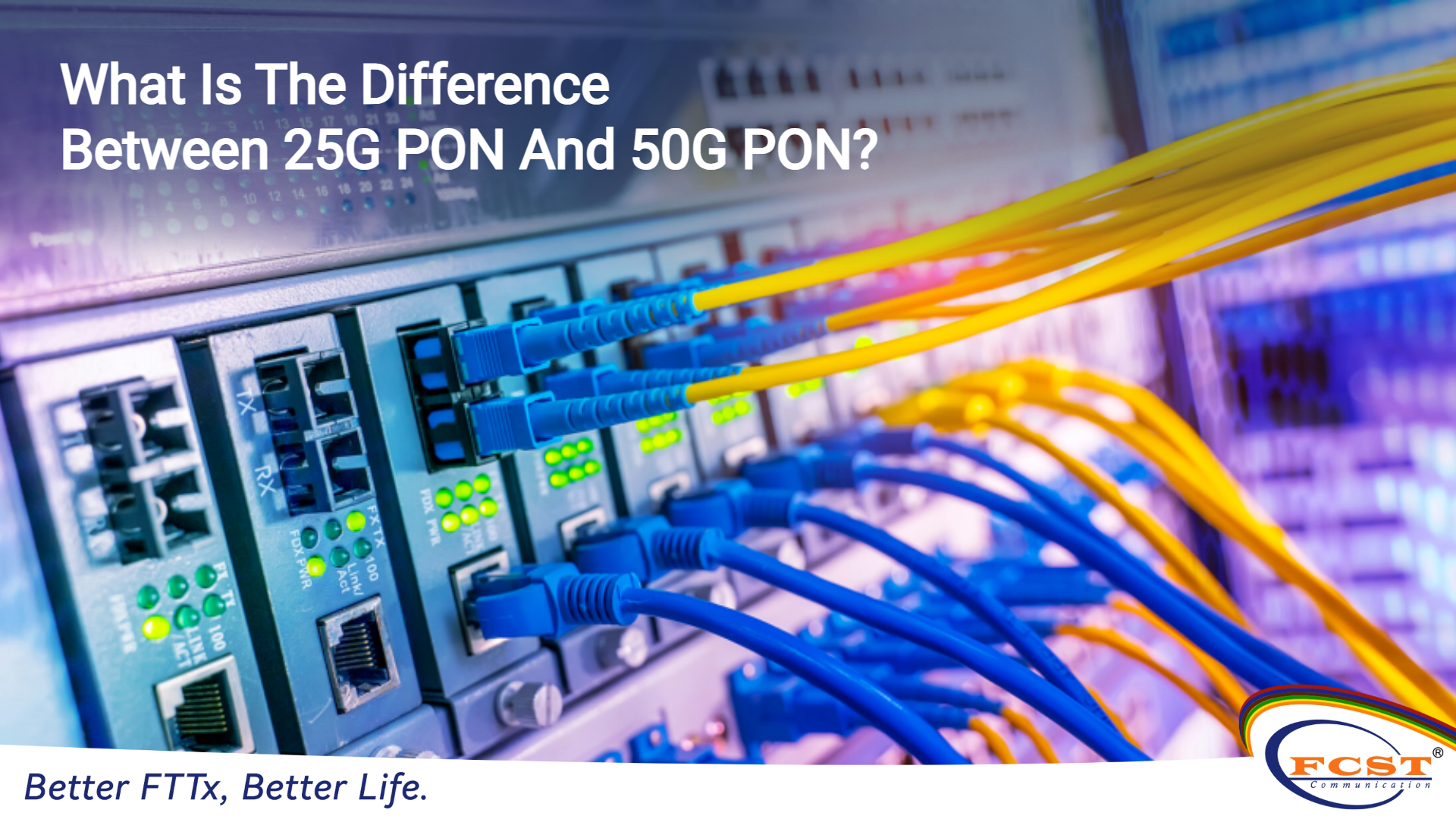 ¿Cuál es la diferencia entre 25G PON y 50G PON?