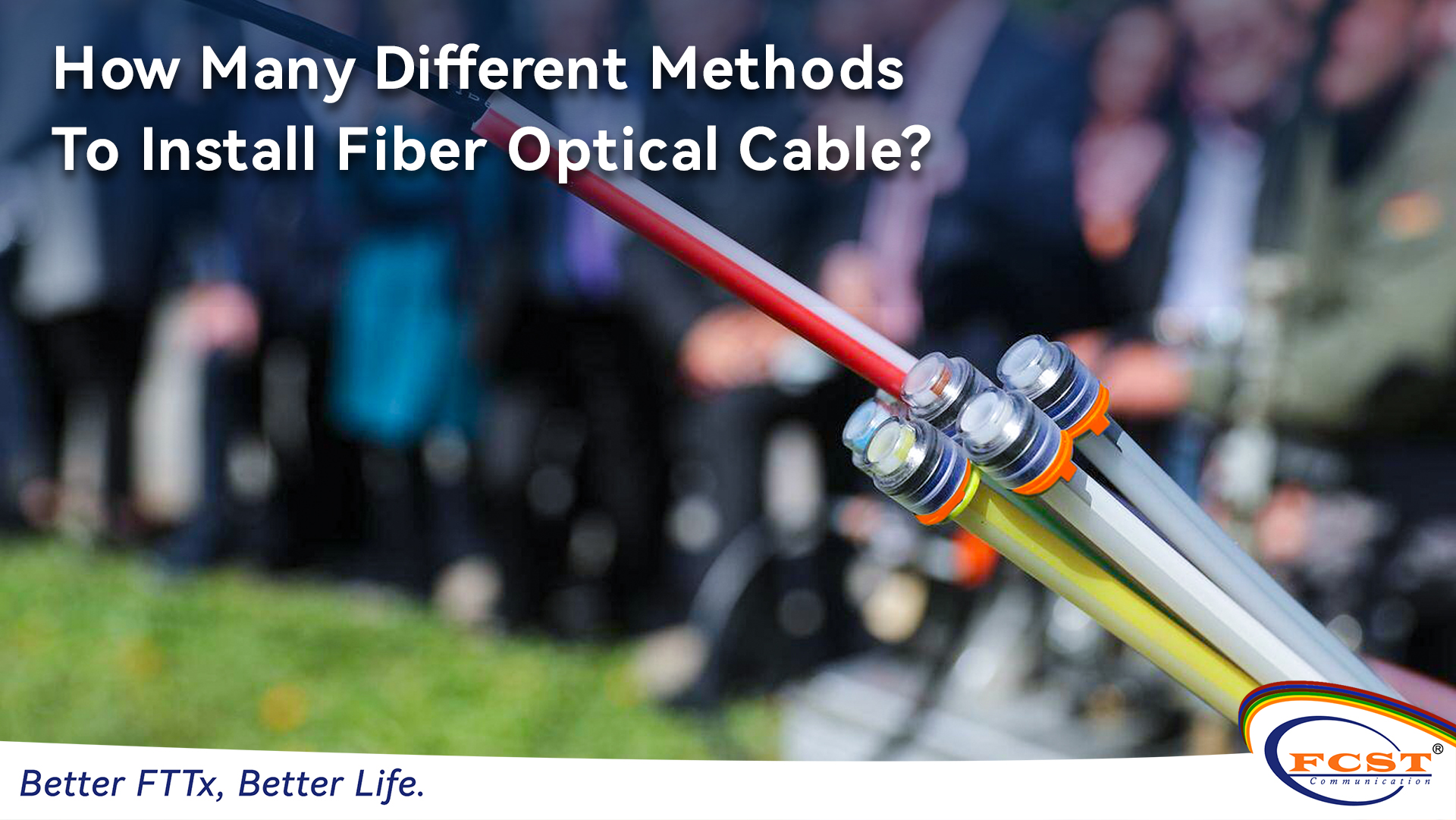 ¿Cuántos métodos diferentes para instalar un cable de fibra óptica?