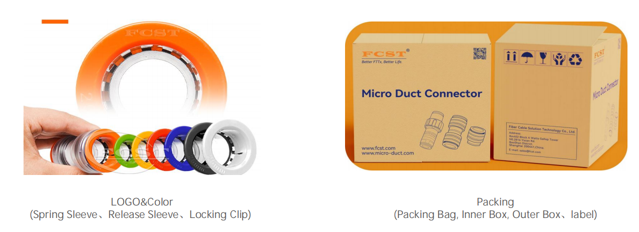 Conector de microducto transparente