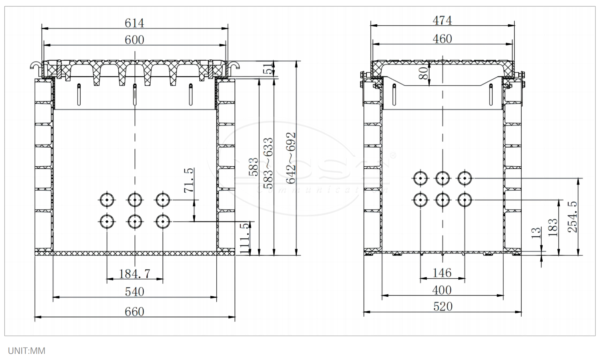 C&aacute;mara de una sola pieza