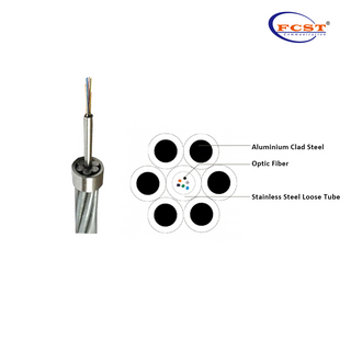 Cable de fibra OPGW de tubo suelto de acero inoxidable de acero inoxidable de FCST