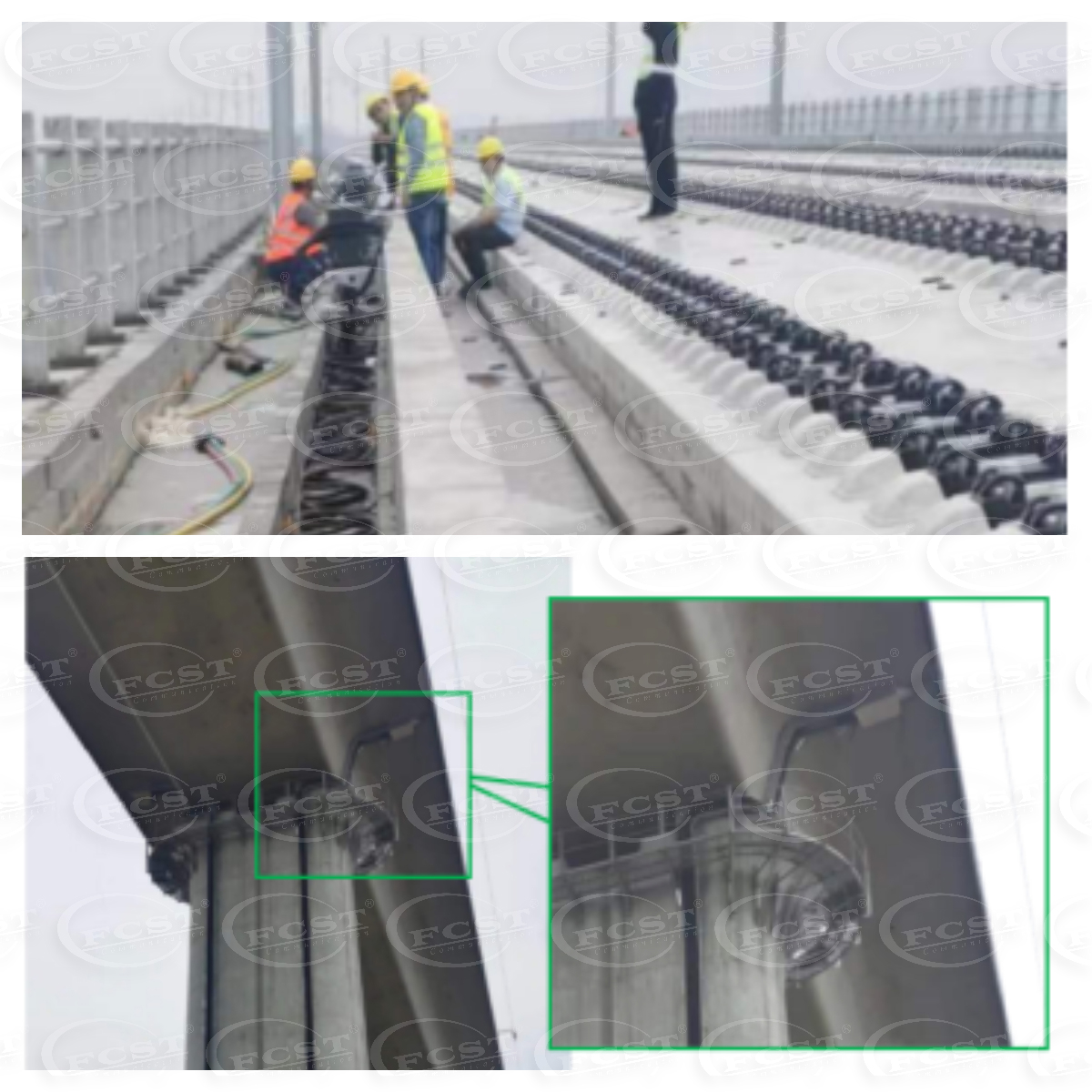 Tendido de cable &oacute;ptico en t&uacute;nel ferroviario de alta velocidad