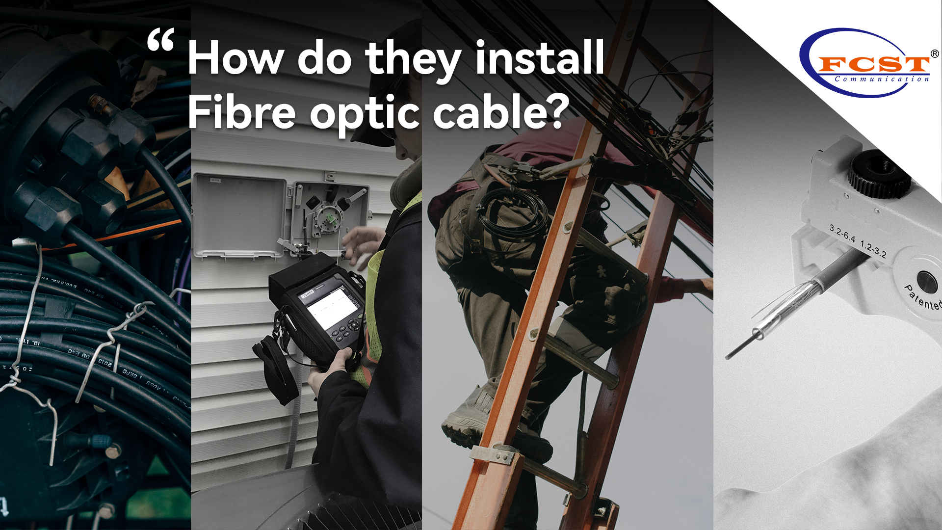 ¿Cómo instalan el cable de fibra óptica?
