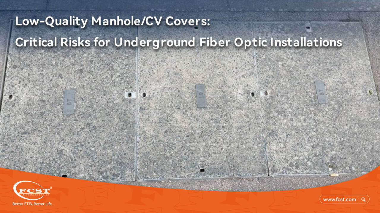 Tapas de registro/CV de baja calidad: riesgos críticos para las instalaciones subterráneas de fibra óptica