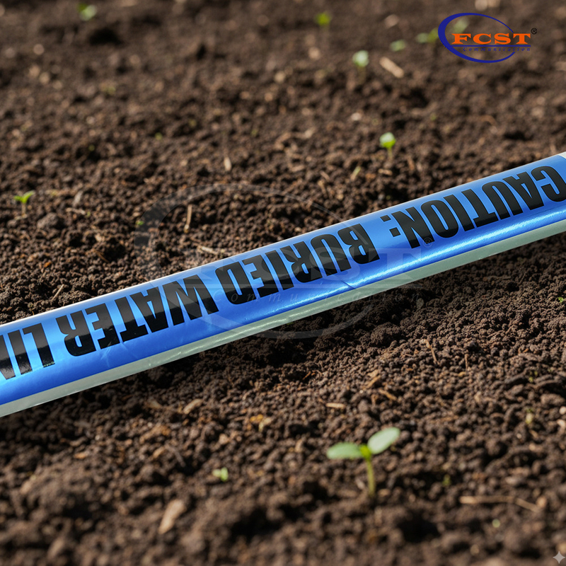 Cinta de advertencia detectable FCST-DWT para servicios públicos enterrados