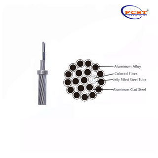 FCST-Double Str y capas y capas de acero inoxidable Estructura de tubo de acero inoxidable Cable de fibra OPGW