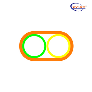 2-vías 10/8 mm con envoltura de PE 1.2 mm DI Hdpe Tuble Bundle