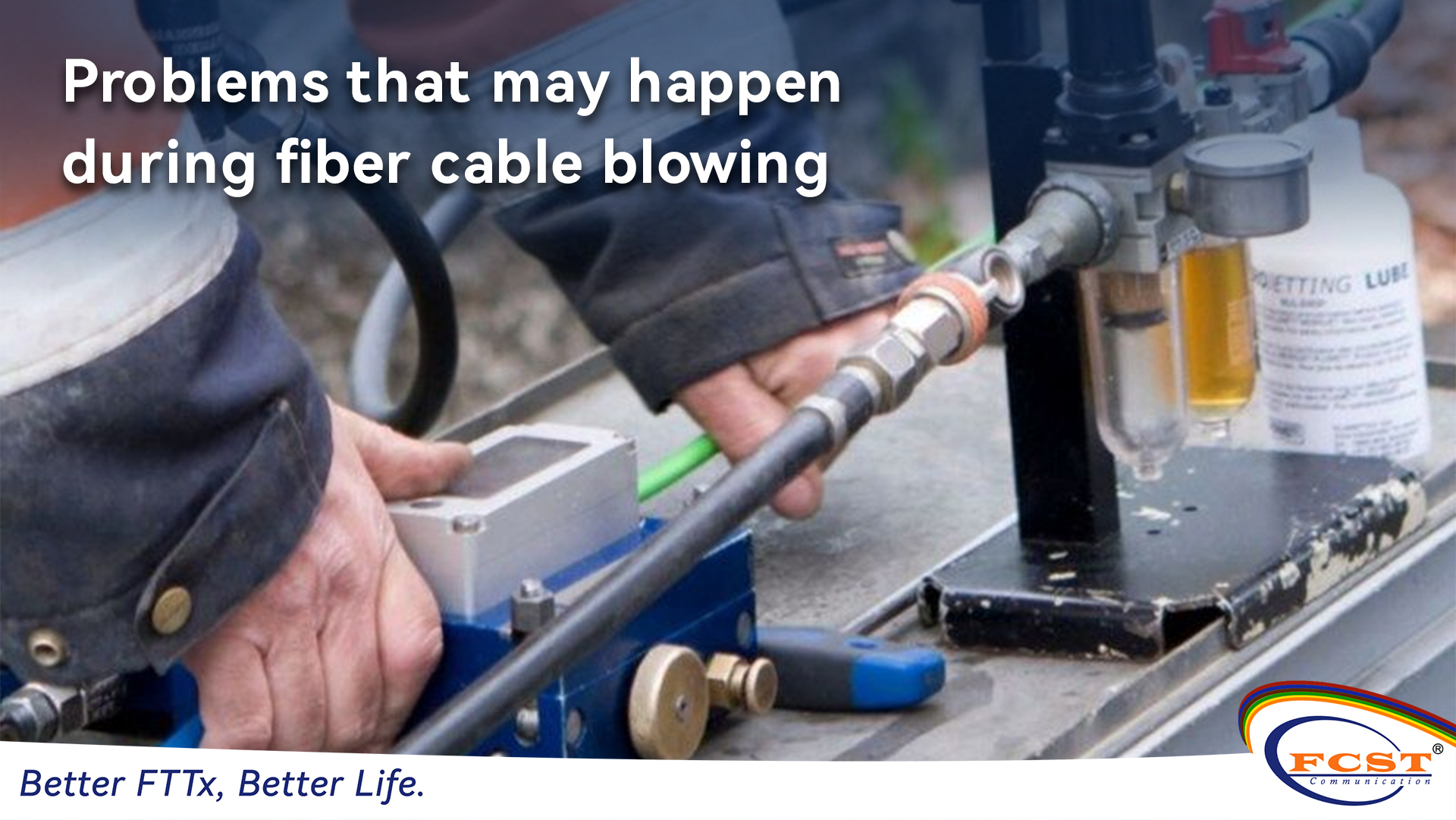 Problemas que pueden suceder durante la soplado del cable de fibra