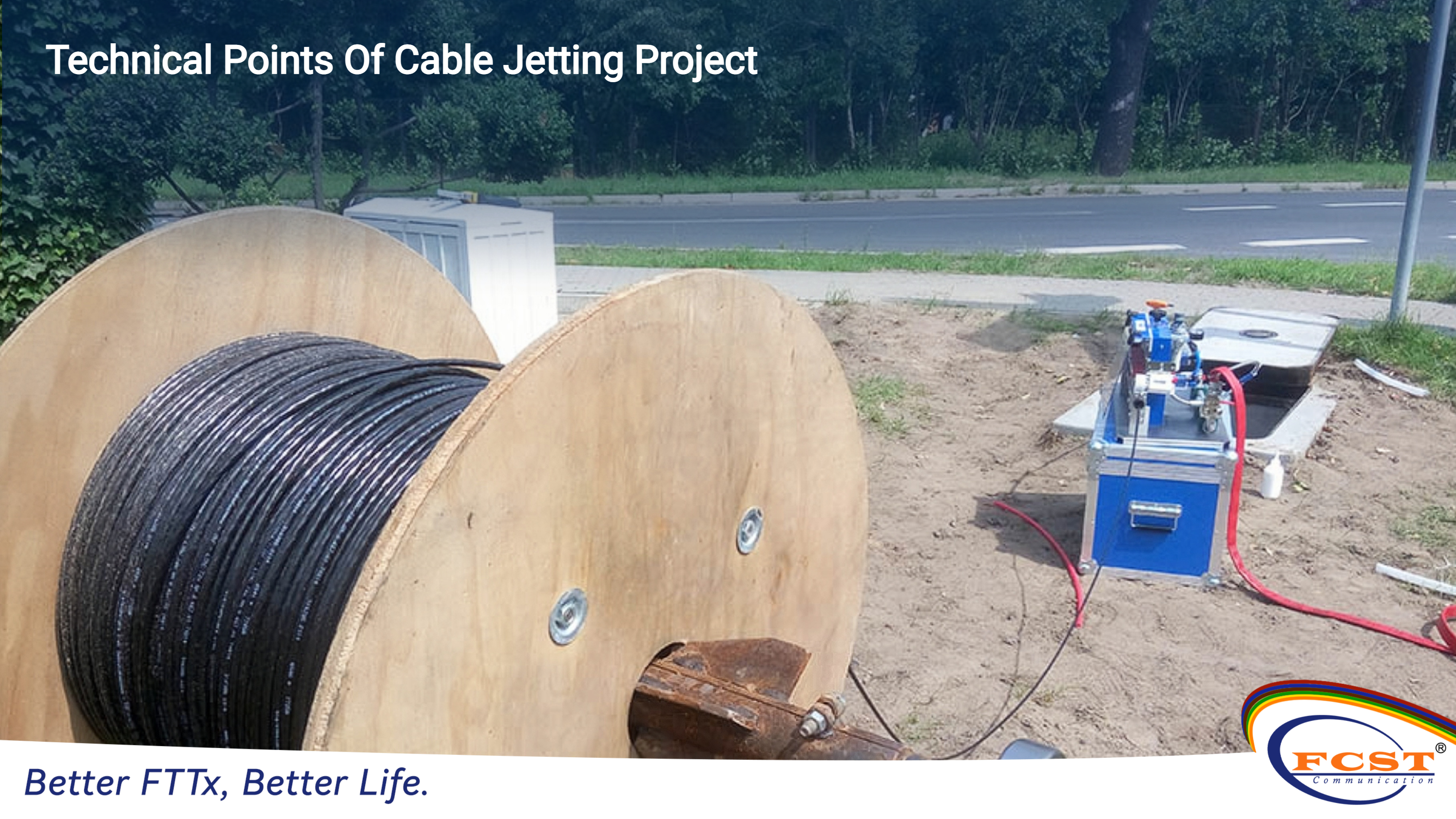 Puntos técnicos del proyecto de chorro de cable