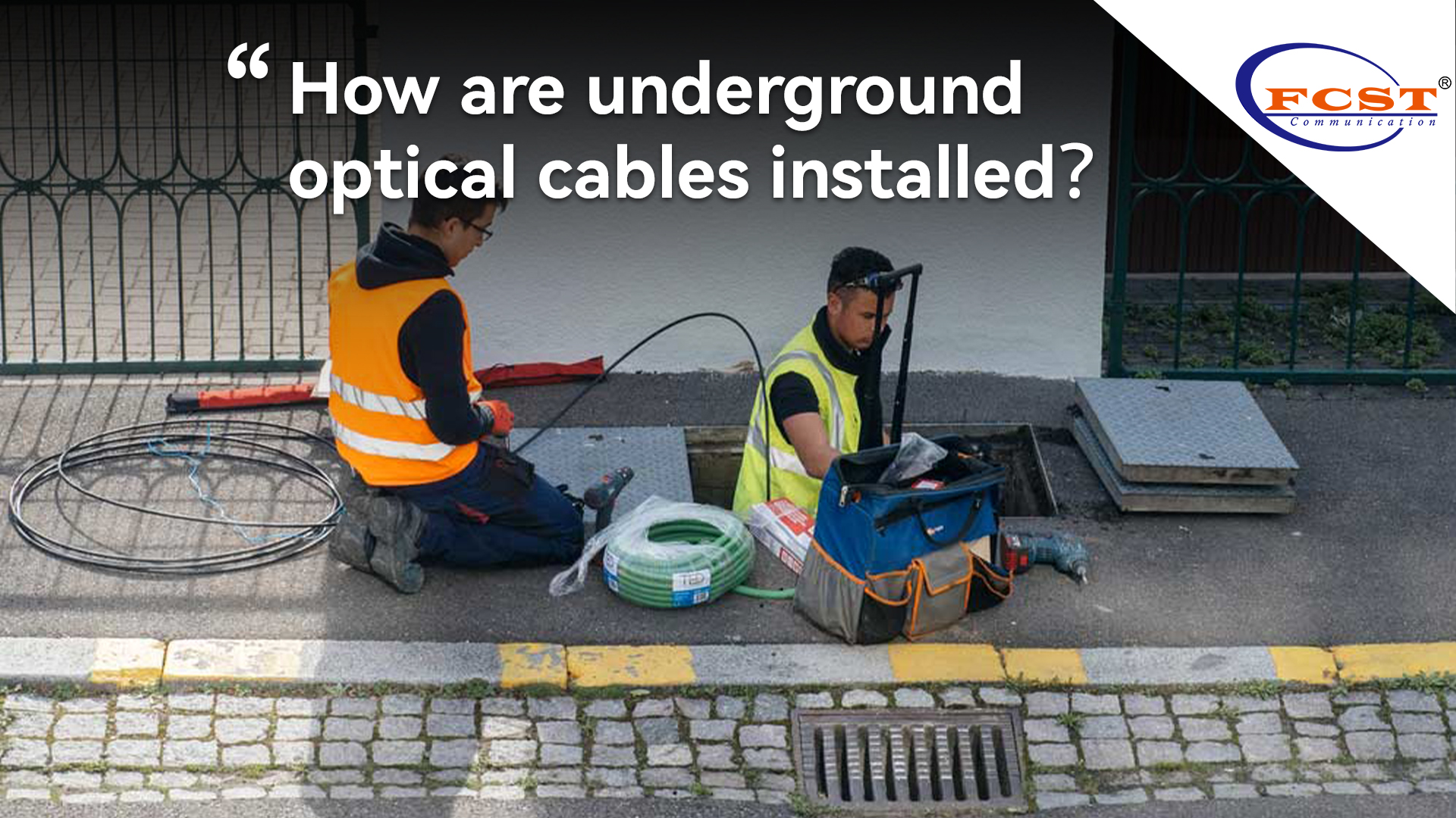 ¿Cómo se instalan los cables ópticos subterráneos?