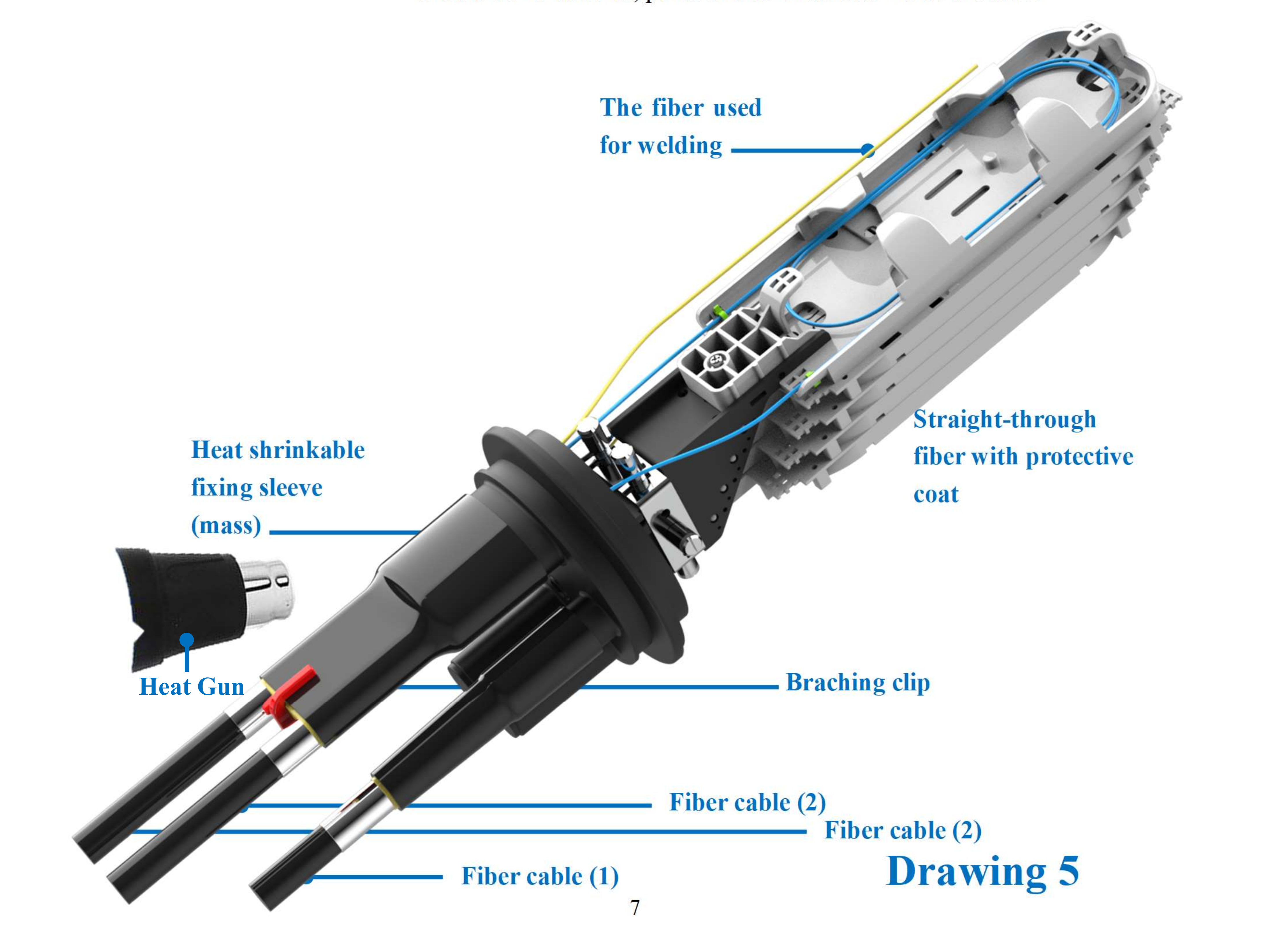 &iquest;C&oacute;mo instalar un cierre de empalme de fibra &oacute;ptica tipo domo? (8)