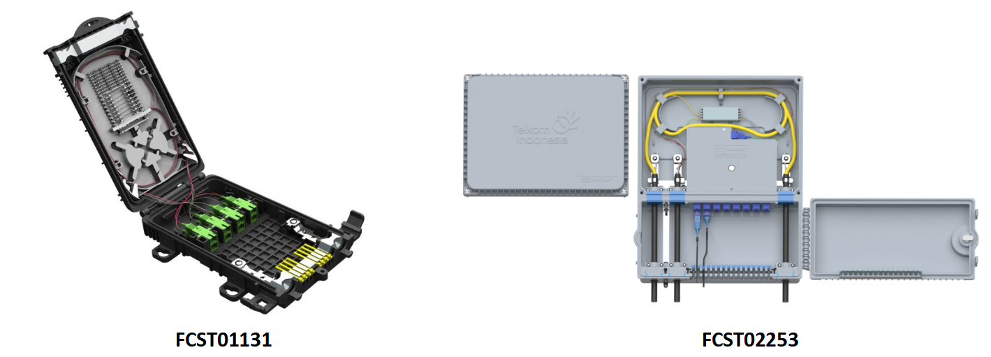 Servicios de dise&ntilde;o y personalizaci&oacute;n de cajas de terminales de fibra alternativa.