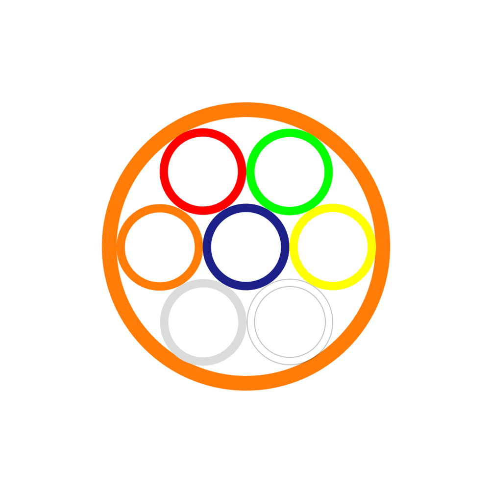 7-8-8 mm DI HDPE TUBEL BUNTDLE