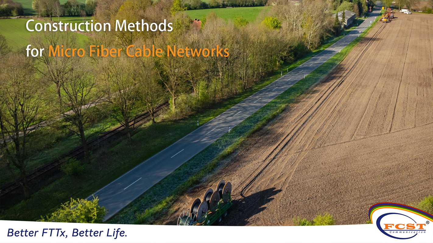 Métodos de construcción para redes de cable de micro fibra