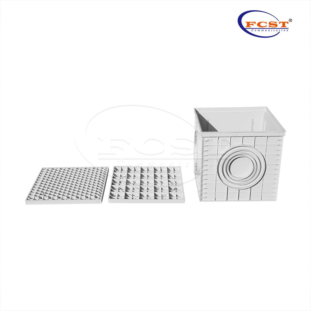 FCST-TH-SMC11-500 Pozo de polipropileno Chambe de acceso cuadrado de 500*500*516 mm para sistema de drenaje