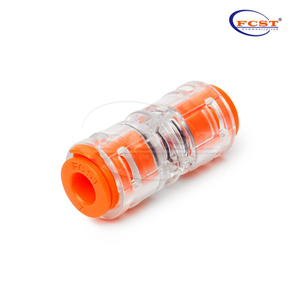 Uso del conector recto del microducto FCST-15JDB-SC IP68 DB para el sistema de soplado de aire de fibra óptica