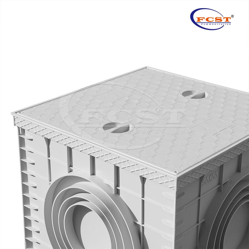FCST-TH-SMC11-500 Pozo de polipropileno Chambe de acceso cuadrado de 500*500*516 mm para sistema de drenaje