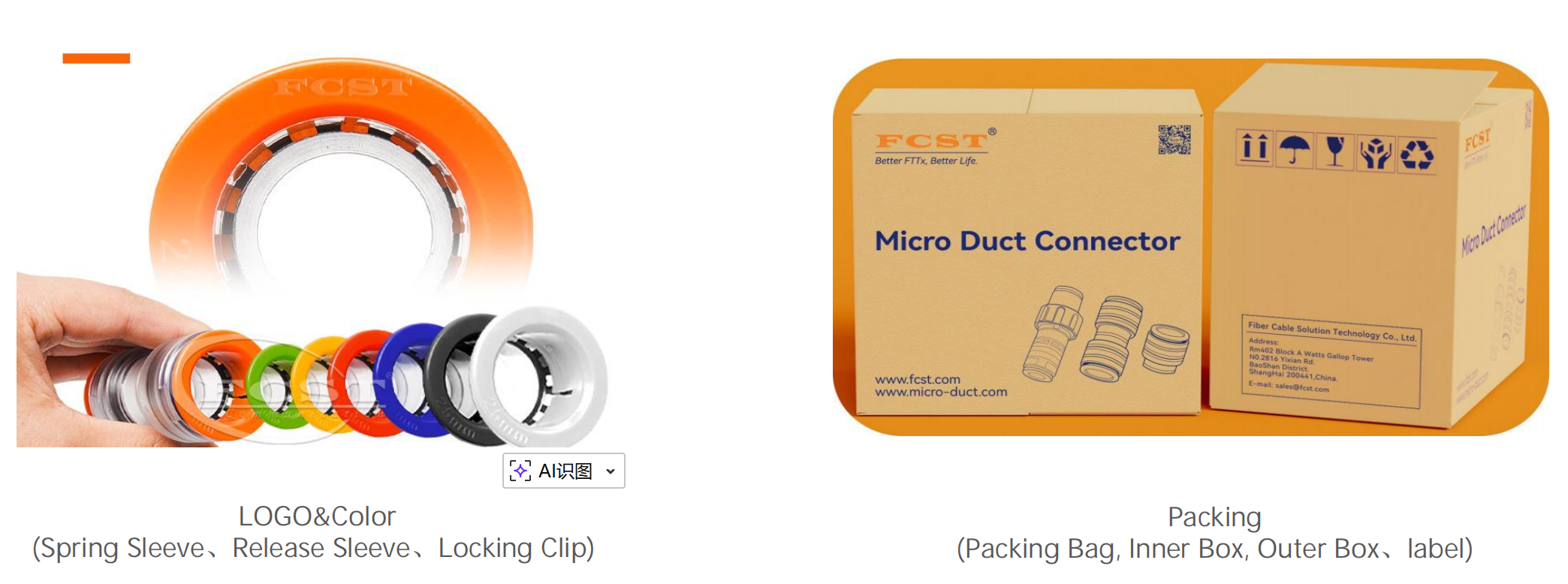 conector de bloque de gas pasivo