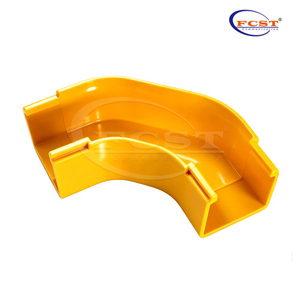 FCST-CR50-ELB90 Codo horizontal de 50 mm y 90° para sistemas de canalización de fibra óptica